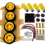 Uno R3 Four Wheel 4wd Smart Car Code Disc Speed Measurement Tracking Obstacle Avoidance Bluetooth Remote Control Robot Kit Diy (2)